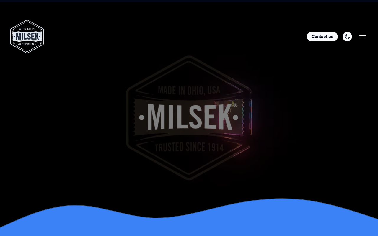 Website preview of Milsek