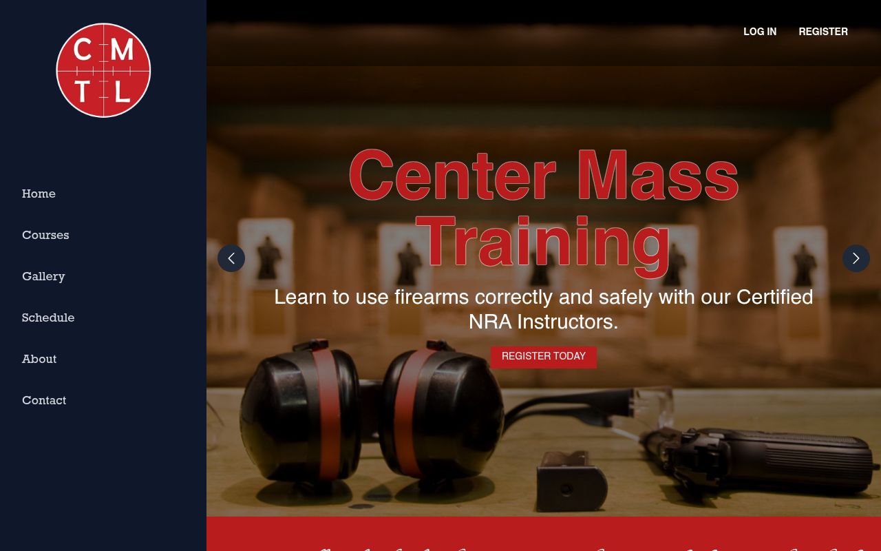 Website preview of Center Mass Training